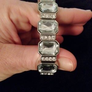 Clear Crystal Stretch Bracelet